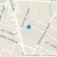 Map location of 3611 Munson St, Austin TX 78721