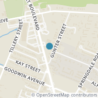 Map location of 1140 Gunter Street, Austin, TX 78721