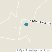 Map location of 1300 County Road 135, Lincoln TX 78948