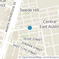 Map location of 1001 E 12th Street, Austin, TX 78702