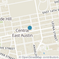 Map location of 1322 E 12Th St #202, Austin TX 78702