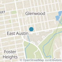 Map location of 2406 E 12Th St #1, Austin TX 78702