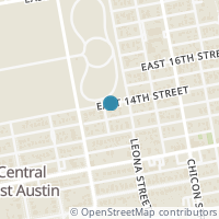 Map location of 1309 Concho Street #B, Austin, TX 78702