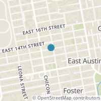 Map location of 1304 Poquito Street, Austin, TX 78702