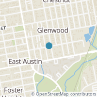 Map location of 1210 Singleton Ave #A, Austin TX 78702