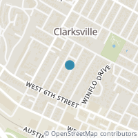Map location of 700 Oakland Ave, Austin TX 78703