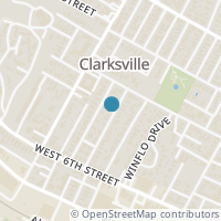 Map location of 706 Oakland Ave, Austin TX 78703