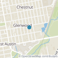 Map location of 1307 Cedar Ave #2, Austin TX 78702