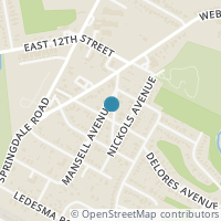 Map location of 4800 Delores Ave, Austin TX 78721