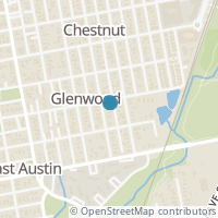 Map location of 1309 Cedar Ave #B, Austin TX 78702