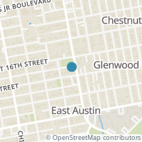 Map location of 2206 E 14Th St #2, Austin TX 78702