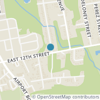 Map location of 3412 E 12Th St, Austin TX 78721