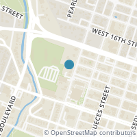 Map location of 1306 West Ave #201, Austin TX 78701