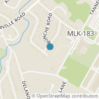 Map location of 1705 Hillcrest Ln #B, Austin TX 78721