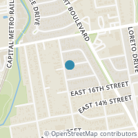 Map location of 3003 E 18Th St, Austin TX 78702