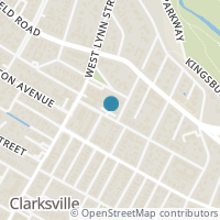 Map location of 1506 W 13Th St #3, Austin TX 78703
