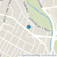 Map location of 1208 Enfield Road #101, Austin, TX 78703
