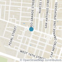 Map location of 1808 Rio Grande Street #2, Austin, TX 78701