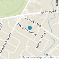 Map location of 4710 Oak Cliff Drive, Austin, TX 78721