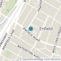 Map location of 1714 Enfield Rd, Austin TX 78703
