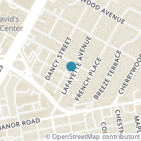 Map location of 2902 Lafayette Ave, Austin TX 78722