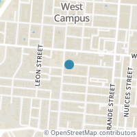 Map location of 915 W 23rd #207, Austin, TX 78705