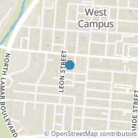 Map location of 1010 W 23rd Street #4, Austin, TX 78705