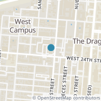 Map location of 2402 Rio Grande St, Austin TX 78705