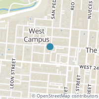 Map location of 807 W 25Th St #203, Austin TX 78705