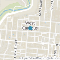 Map location of 910 W 25th Street #208, Austin, TX 78705