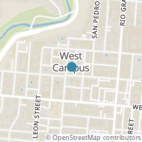 Map location of 910 W 25Th St #601, Austin TX 78705