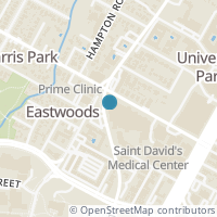 Map location of 3110 Red River St #113, Austin TX 78705