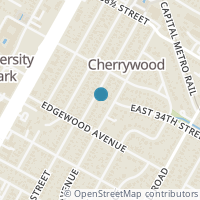 Map location of 3401 Werner Ave #1, Austin TX 78722