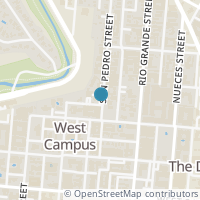 Map location of 908 Poplar St #205, Austin TX 78705