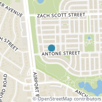 Map location of 1924 Antone Street, Austin, TX 78723