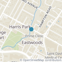 Map location of 801 E 32Nd St, Austin TX 78705