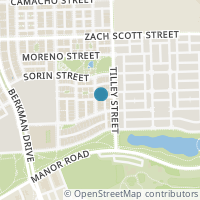 Map location of 3911 Teaff St, Austin TX 78723