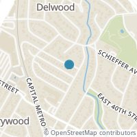 Map location of 1506 Kirkwood Rd, Austin TX 78722