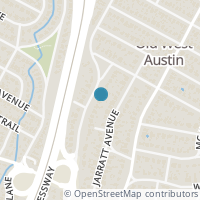 Map location of 2509 Hartford Rd, Austin TX 78703