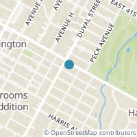 Map location of 503 E 38Th St, Austin TX 78705
