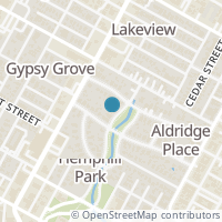 Map location of 3204 Hemphill Park, Austin TX 78705