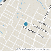 Map location of 2103 Robinhood Trl, Austin TX 78703