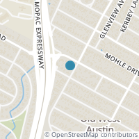 Map location of 2702 Jefferson St, Austin TX 78703