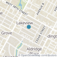 Map location of 400 W 35Th St #102, Austin TX 78705