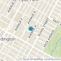 Map location of 3900 Avenue H, Austin, TX 78751