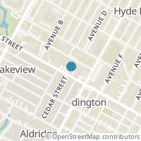 Map location of 112 W 38Th St, Austin TX 78705