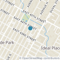 Map location of 4310 Avenue H, Austin TX 78751