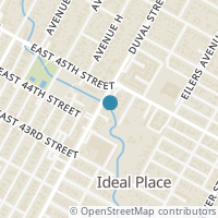 Map location of 4407 Duval St, Austin TX 78751