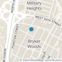 Map location of 3305 Oakmont Blvd, Austin TX 78703