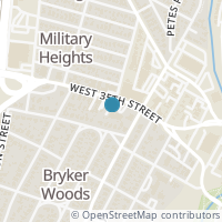 Map location of 1717 W 35Th St Ste B206, Austin TX 78703